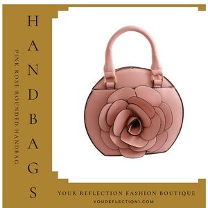 The Pink Rose Rounded Handbag